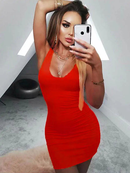 Low Neck Bodycon Dress