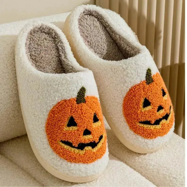 Halloween Pumpkin Slippers