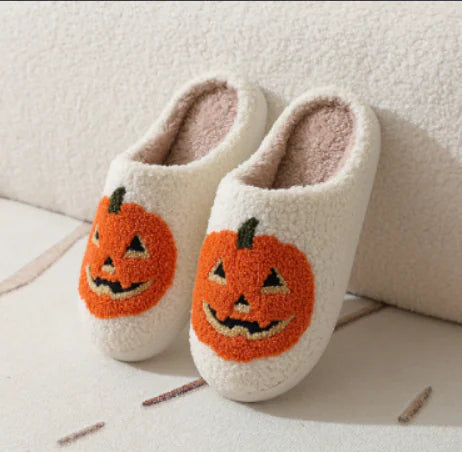 Halloween Pumpkin Slippers