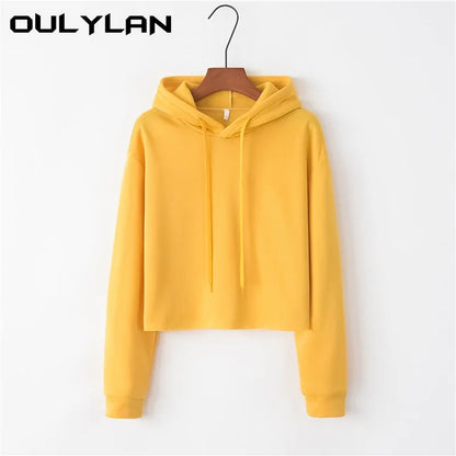 Oulylan Women's Crop Hoodie Sweatshirts